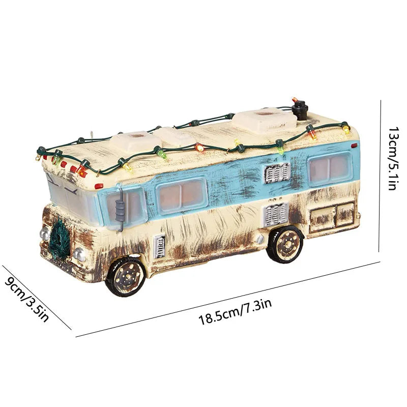 LED Christmas Music Popcorn House Xmas Decoration Scene Village Rotating Statue Christmas Home Desktop Decor Christmas Kid Gift