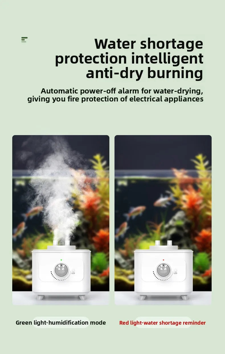 Automatic Water Refill Humidifier Fogger - Outdoor Mist Maker for Aquarium, Fish Pond, Garden, Rockery & Landscape Decor