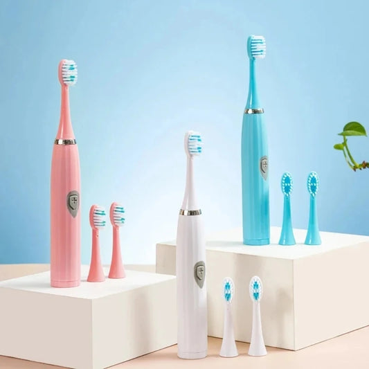 Adult Soft-bristle Electric Toothbrush, Portable and Durable Battery, IPX6 Waterproof Rating, Smart and Efficient Dental Care.
