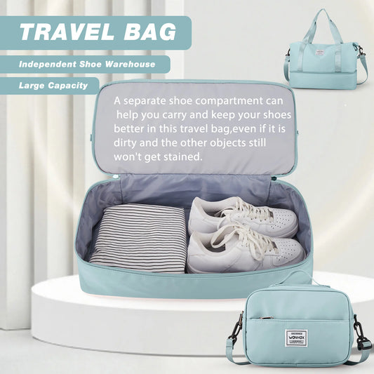 Hand-Held Travel Bag Under the Seat,Carry-on Luggage Overnight Bag for Men Women Sports Fitness Bag， makeup bag，neceser mujer
