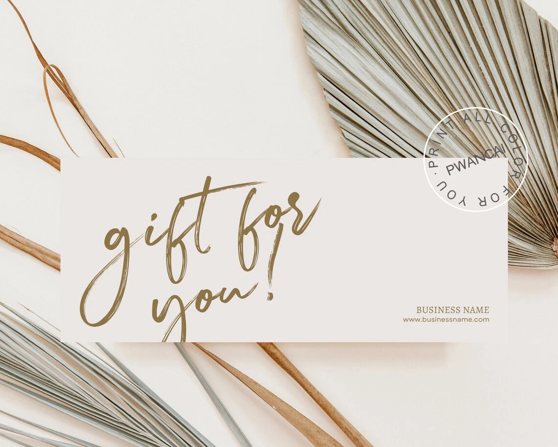 Beauty Spa Gift Coupon Cards Editable Gift Voucher Template Printable Gift DIY Voucher Certificate Modern Gift Card for Business
