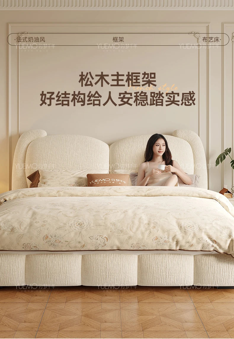 Bedroom Girls Bed Simple Design Wooden Frame Double Queen Massage Bed Sleeping Princess Letto Matrimoniale Unique Furniture