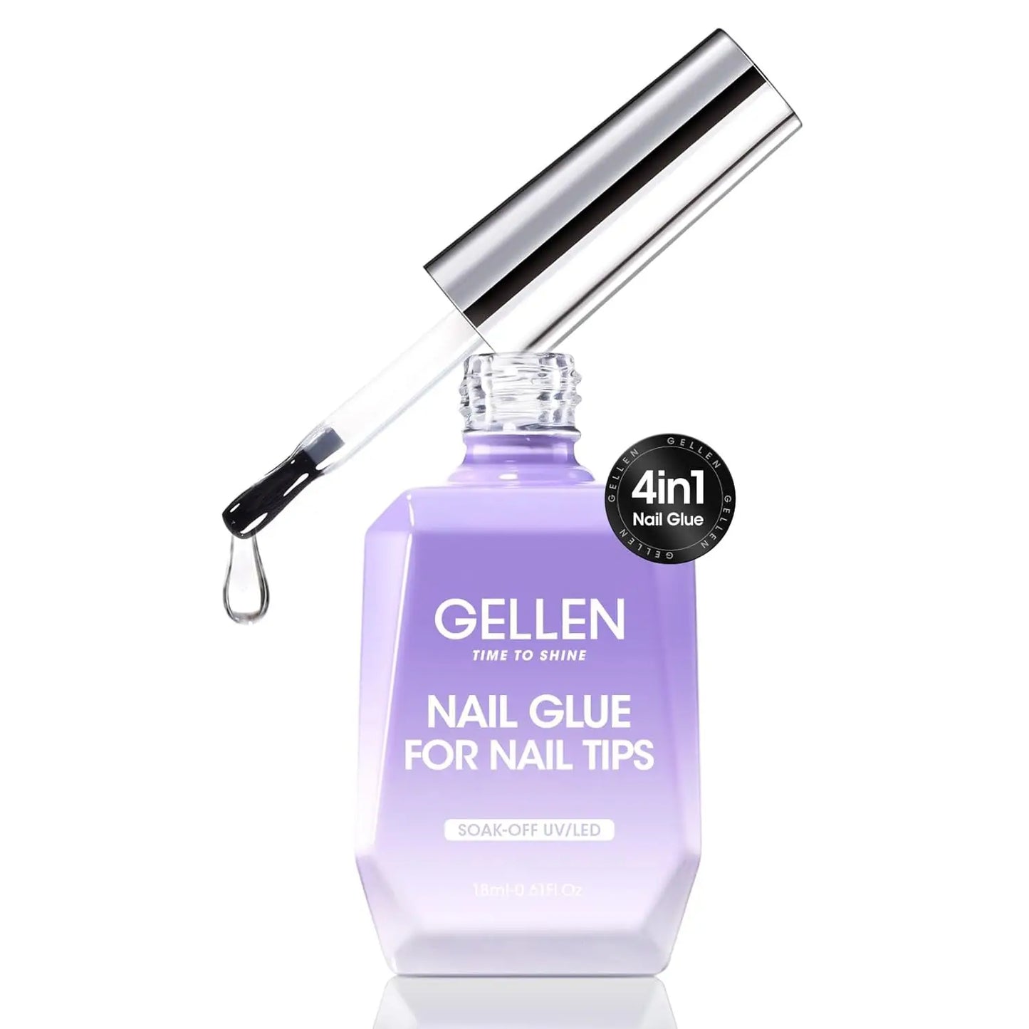 GELLEN Professional Nail Art Gel Set 18ml 4Pcs Base Top Coat Clear Strengthener Soak Off Polish Manicure DIY Kit Long Lasting