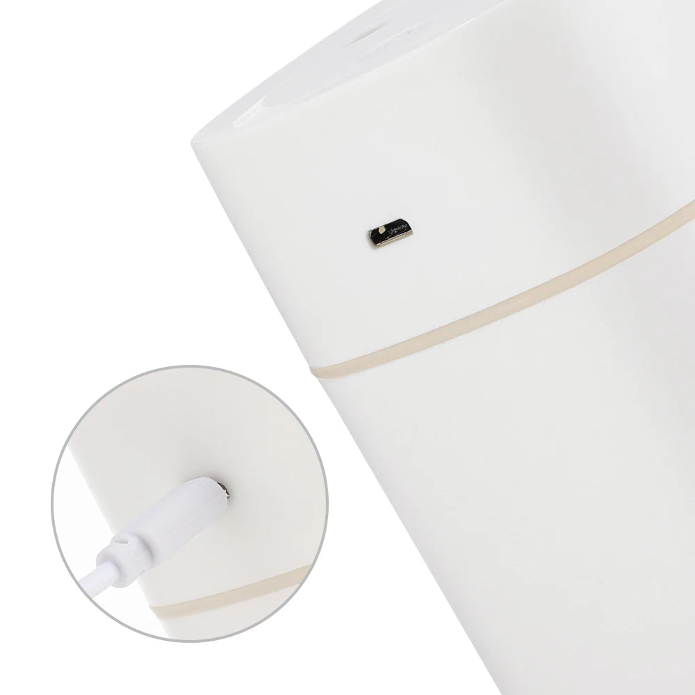 USB Water Air Humidifier Fog Steam Double Spray Aroma Diffuser 600ml Cool Mist Bedroom Home Car Plants Purifier Humificador