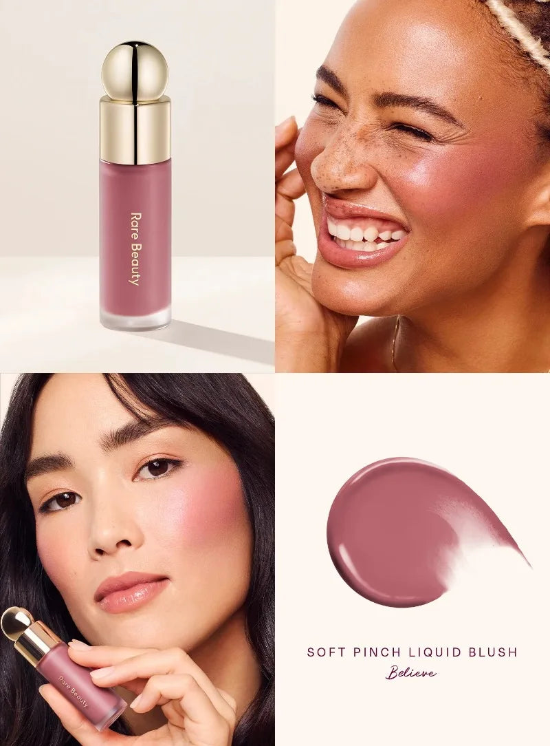 Rare Beauty Soft Pinch Tinted Blush Cream Moisturizer Hope Honesty Serenity Happy Wonder Joy Lip Gloss Long Lasting Plump Makeup