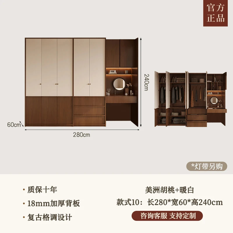 Bedroom Organizer Closet Fabric Drawers Shelves Partitions Wardrobe Clothes Cupboard Modern Guarda Roupa Furniture For Room