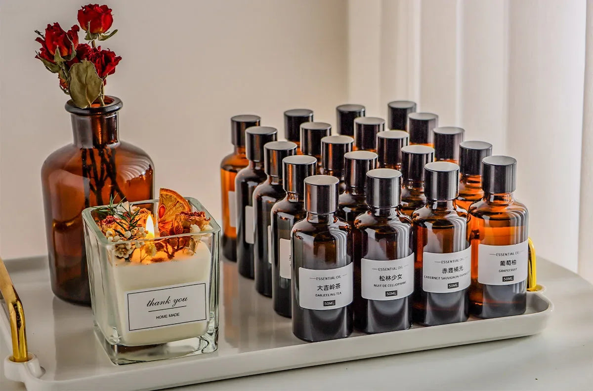 50ml DIY Scented Candle Essential Oil Candle Wax Diffuser Plaster Natural Hand-made Material Lasting Fragrance