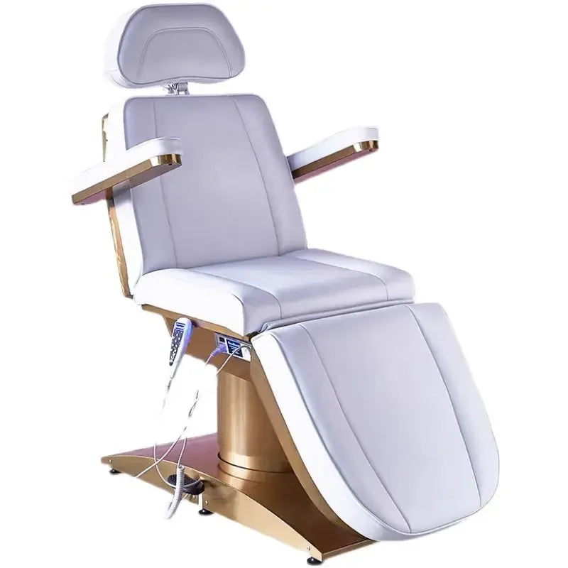 Beauty Salon 3 or 4 Motor Metal Base Beauty Bed with Manual and Remote Control