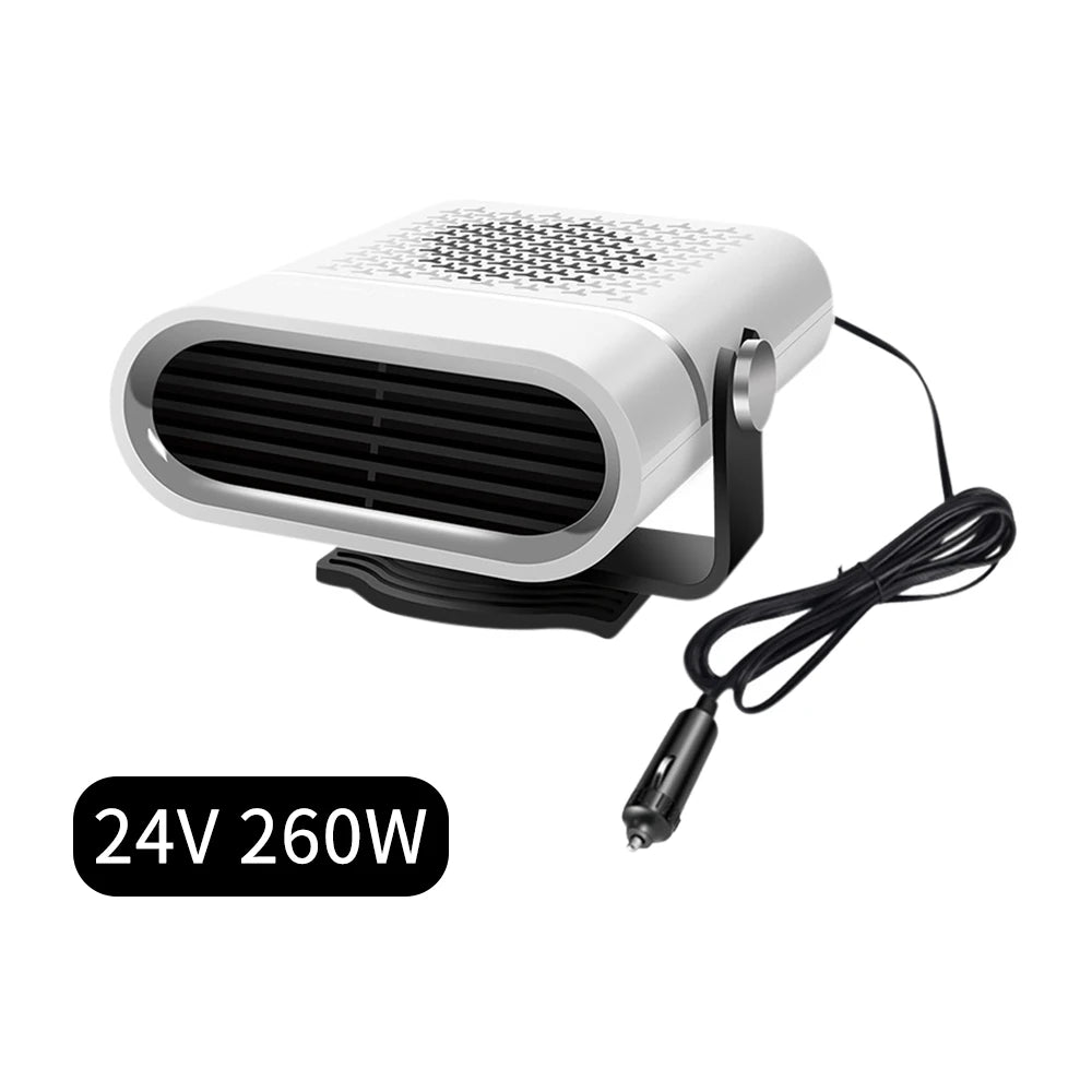 Portable Car Heater Fan 12V/24V 150W/260W Car Heater Electric Cooling Heating Auto Windshield Defroster Defogging Demister