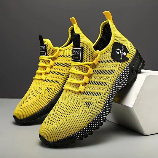 Man's Safety Shoes Badminton Luxury Men's Shoe Sale Knitwear Skateboard Cotton Sneakers Man Summer Rubber Bottom Tennis Airy