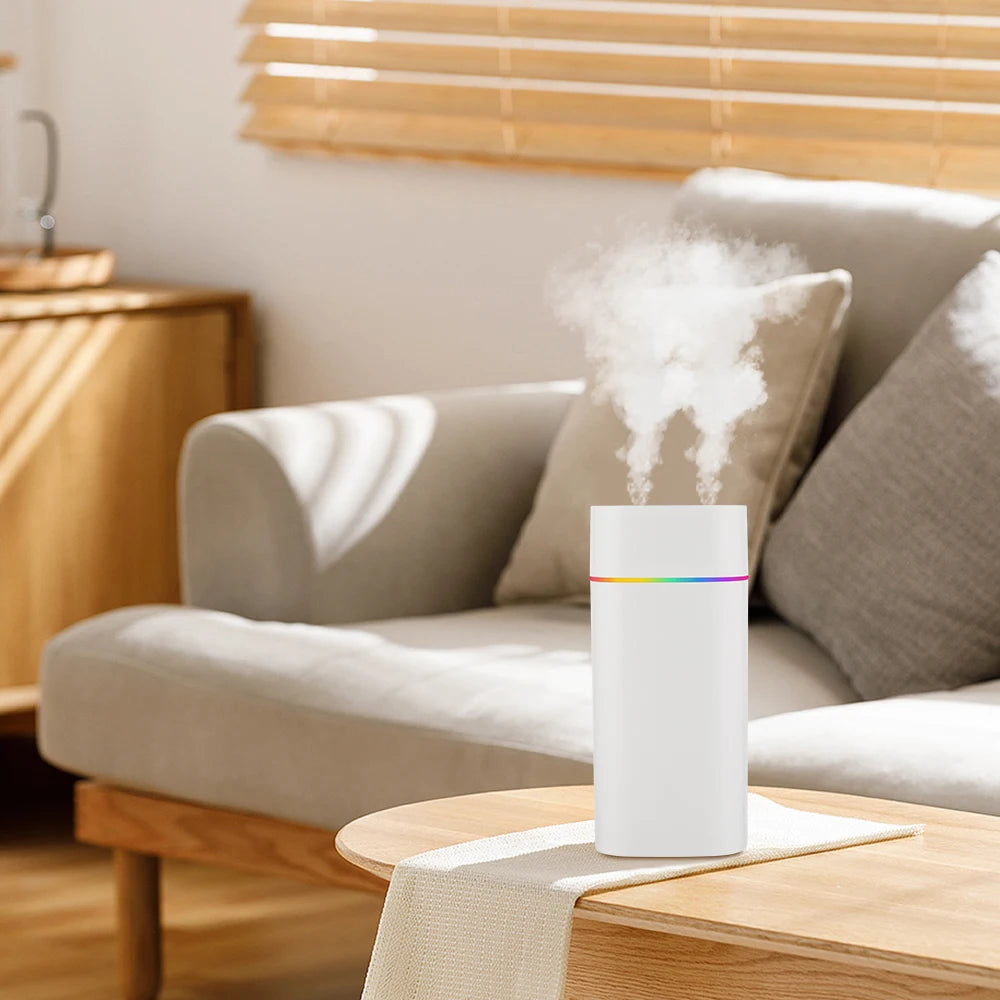 USB Water Air Humidifier Fog Steam Double Spray Aroma Diffuser 600ml Cool Mist Bedroom Home Car Plants Purifier Humificador