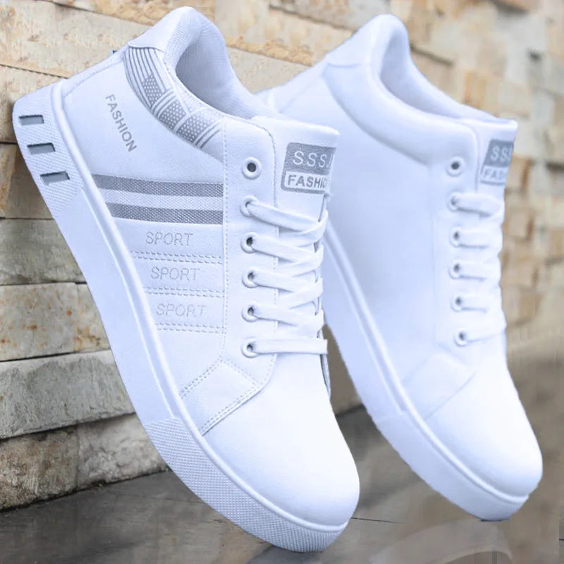 Fashion Men's Casual Shoes Autumn High-Top Vulcanized Shoes for Mens Non-Slip Wear-resistant Men Sneakers Winter Tenis Masculino