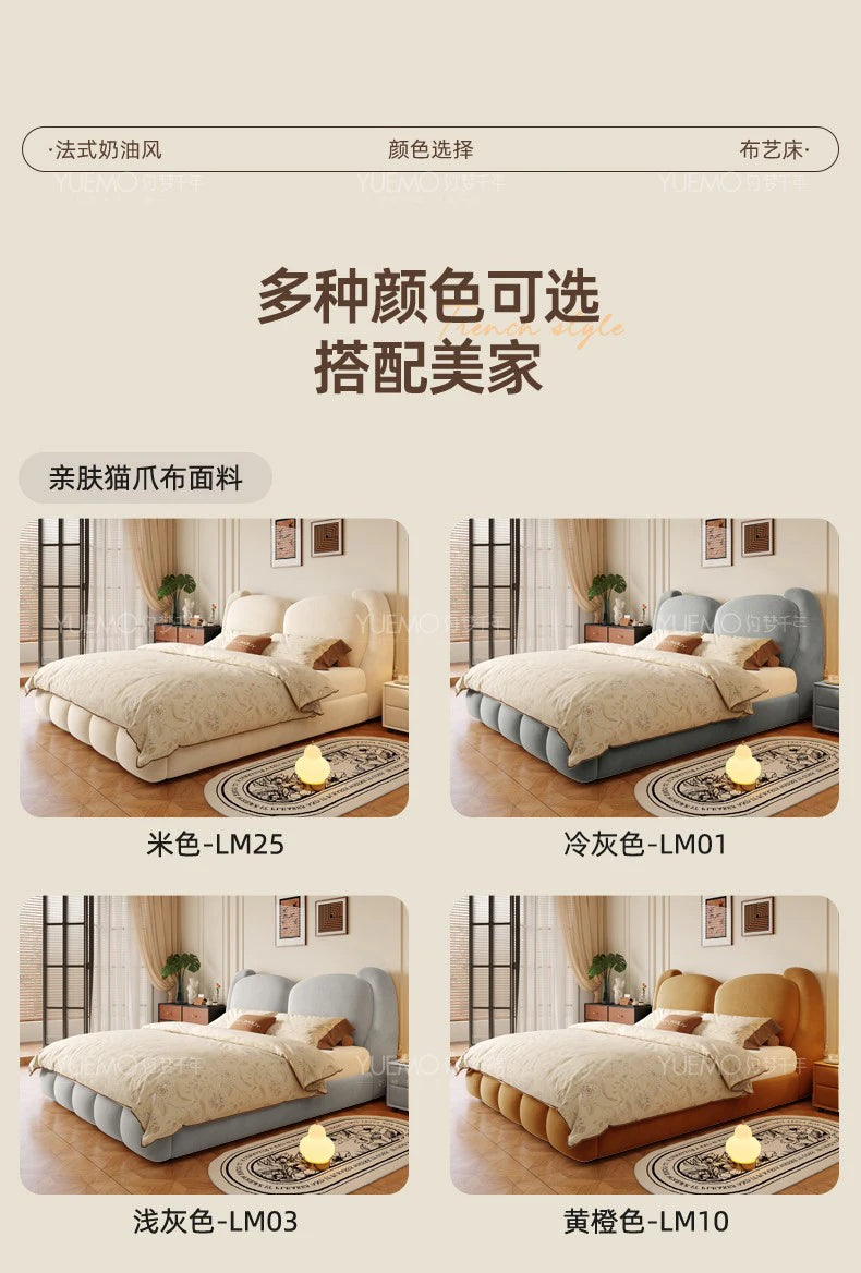 Bedroom Girls Bed Simple Design Wooden Frame Double Queen Massage Bed Sleeping Princess Letto Matrimoniale Unique Furniture