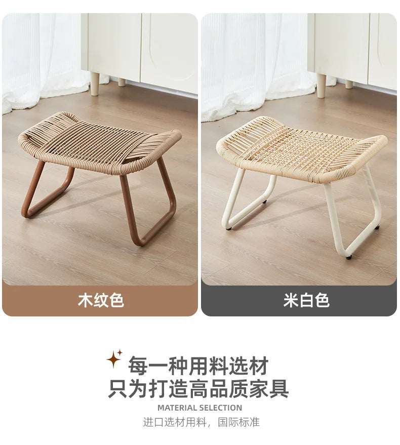 Indoor Office under Desk Footrest Stool Ottoman Pedal Leg Support Changing Seat Sofa Shoe Bench Entryway