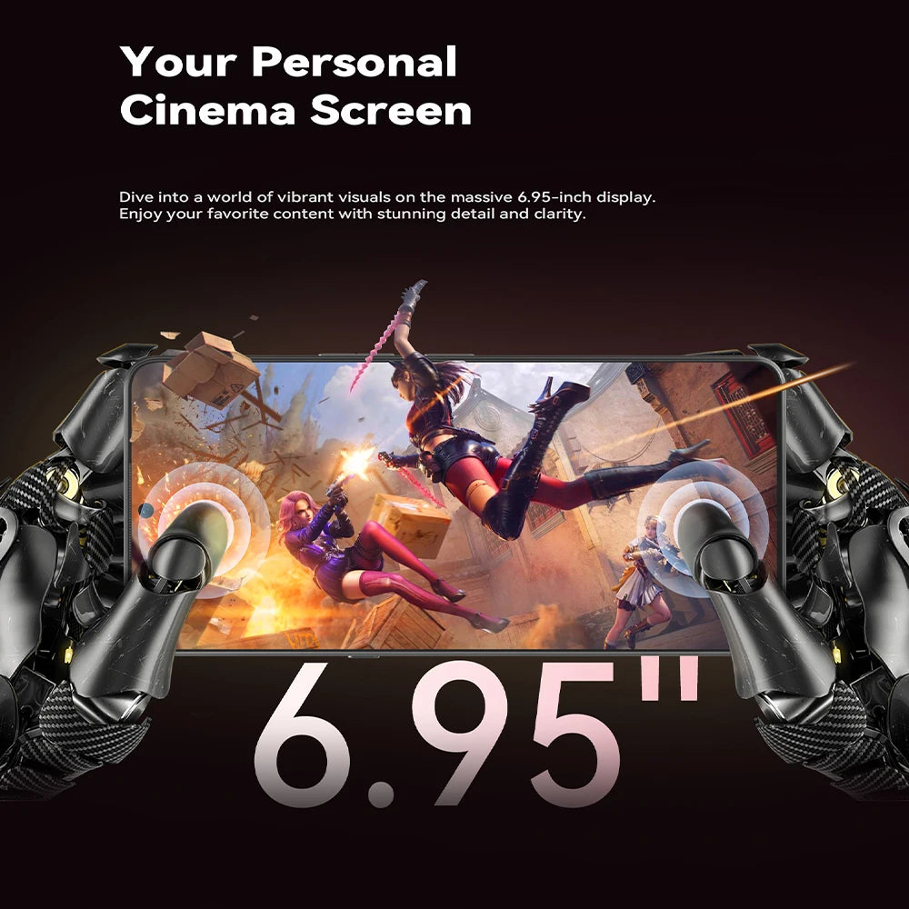 5G Smartphone CUBOT MAX 5 Dimensity 8200 6.95" 144Hz Large Screen 12GB RAM+256GB ROM 5100mAh Battery Gaming Phone NFC Android 14