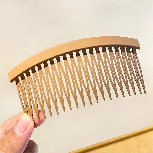 Women Fashion Hair Comb Large Simple Hairpin Bangs Fixed Arrangement Broken Hair Headband Back Head Comb Hair Accessories