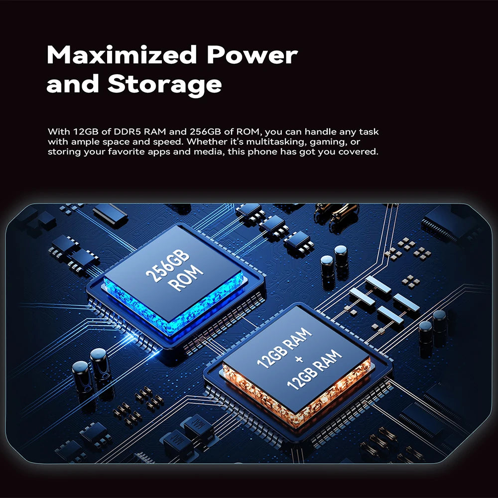 5G Smartphone CUBOT MAX 5 Dimensity 8200 6.95" 144Hz Large Screen 12GB RAM+256GB ROM 5100mAh Battery Gaming Phone NFC Android 14