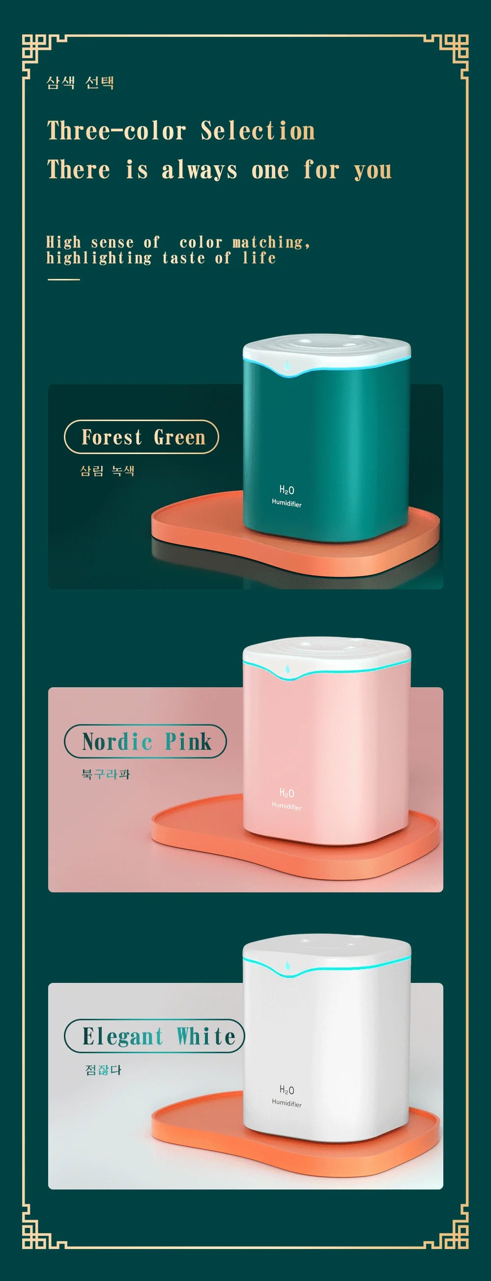 2000ml Large Capacity Dual Spray Humidifier Usb Home Silent Water Replen one Sprayisher 2L Air Purifier Water Diffuser Office