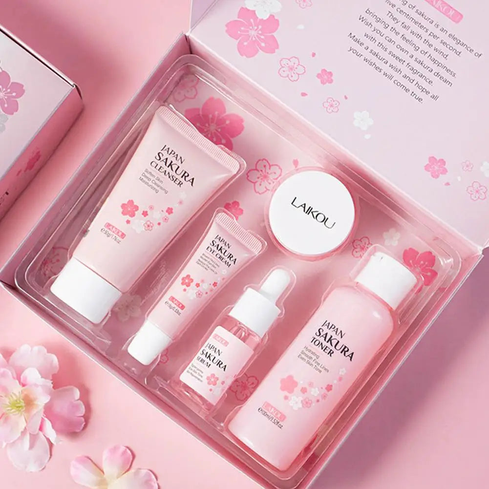 BIOAOUA Rice Puree Rejuvenating and Moisturizing six-piece Set Whitening Firming Anti-aging Beauty Facial Skincare Set