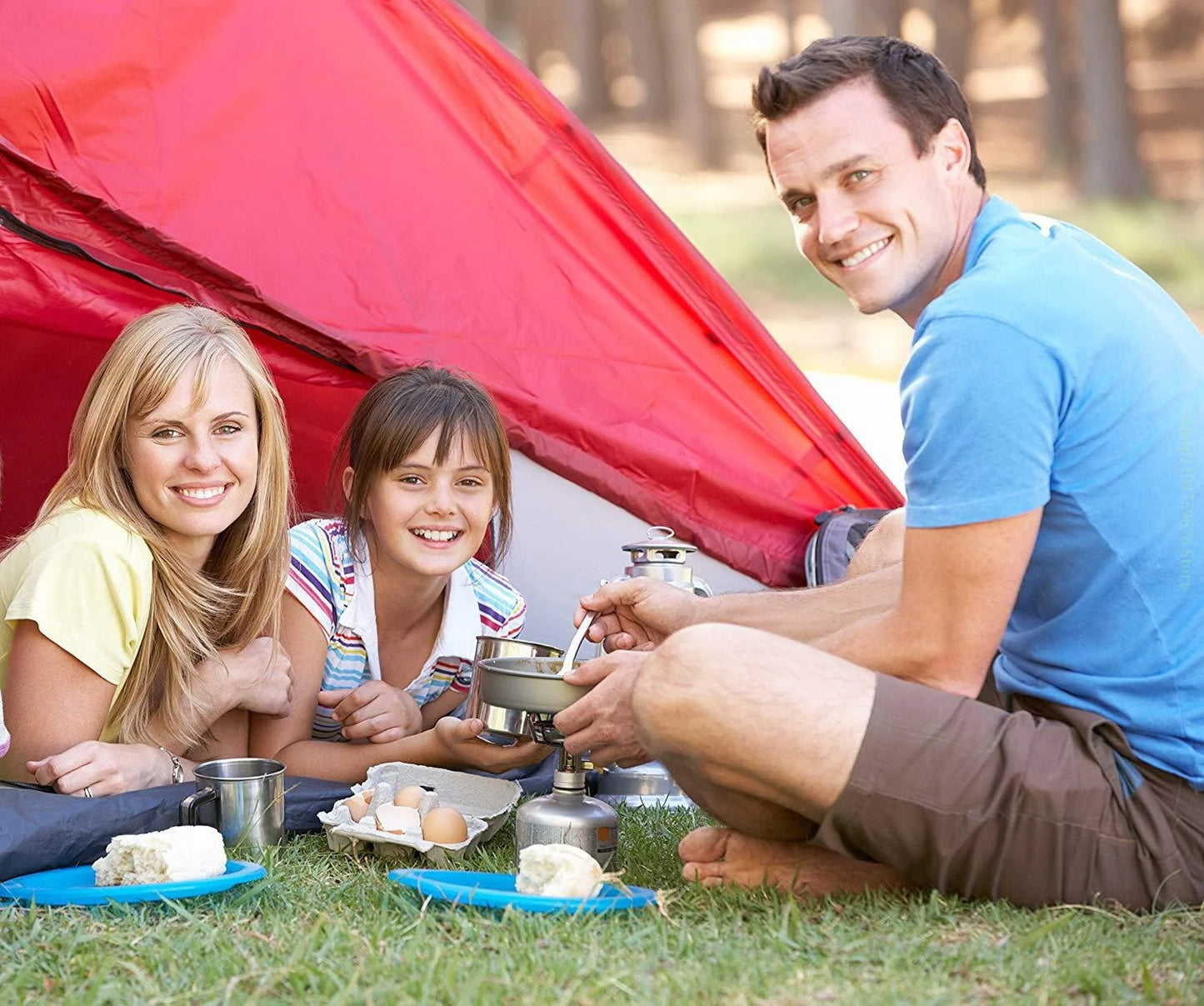 Outdoor pot and kettle set - portable outdoor cooking equipment set - camping water boiling kettle and cooking utensils