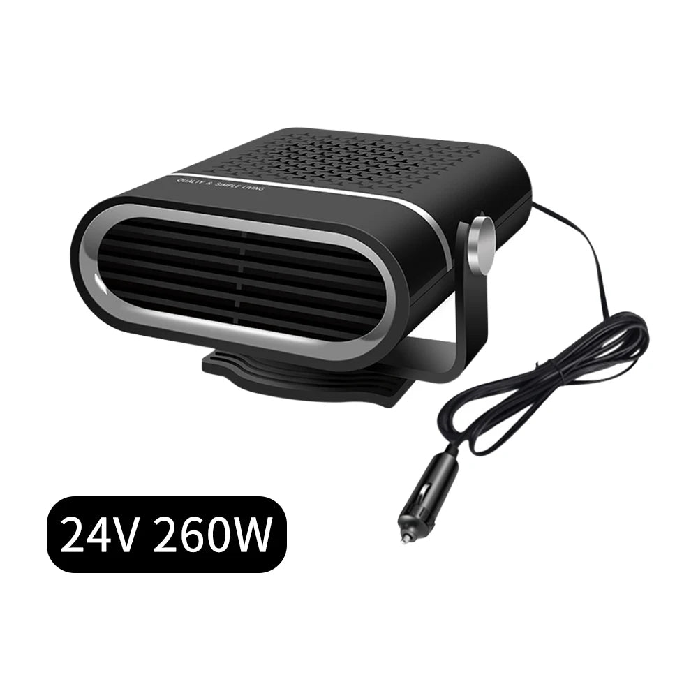 Portable Car Heater Fan 12V/24V 150W/260W Car Heater Electric Cooling Heating Auto Windshield Defroster Defogging Demister