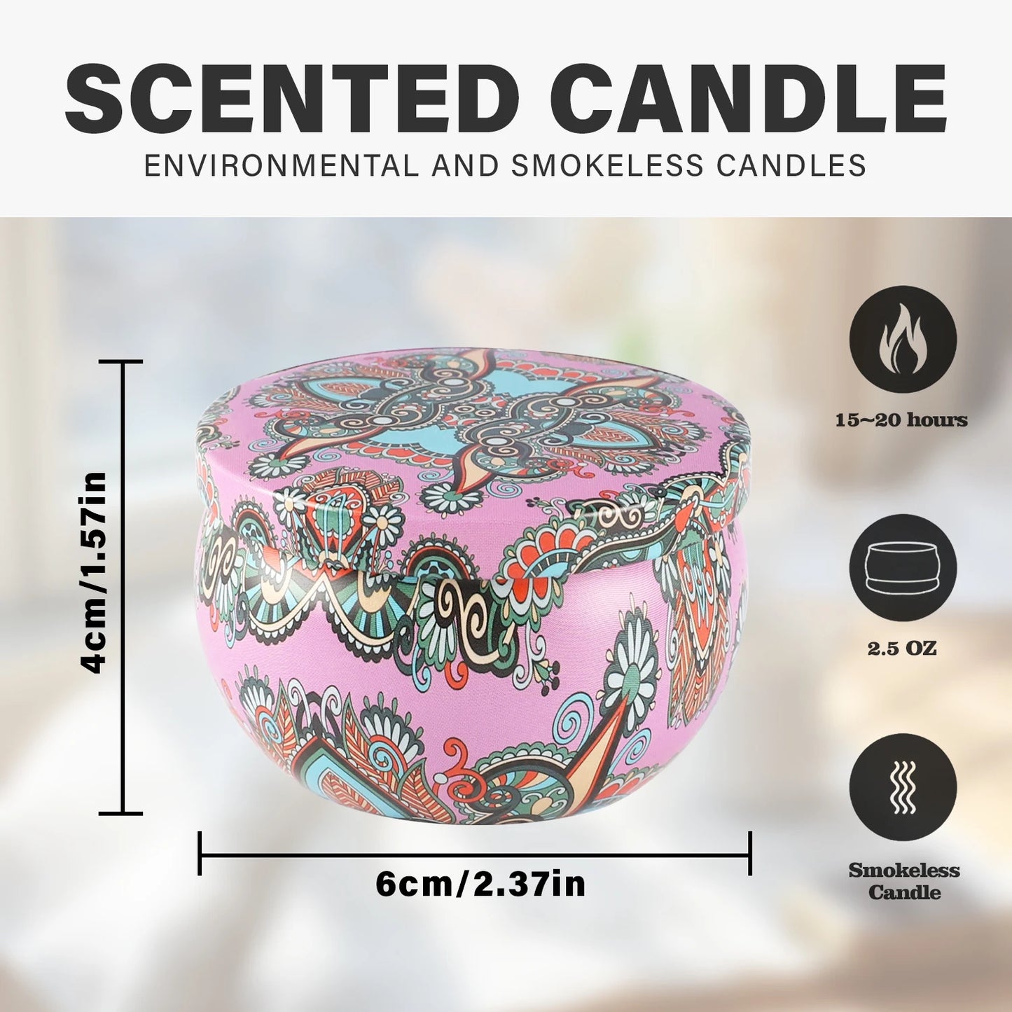24 Packs of Chinese Classical Scented Candles, Parties, Celebrations, Holiday Gifts, Home Decorations, Wedding Decorations