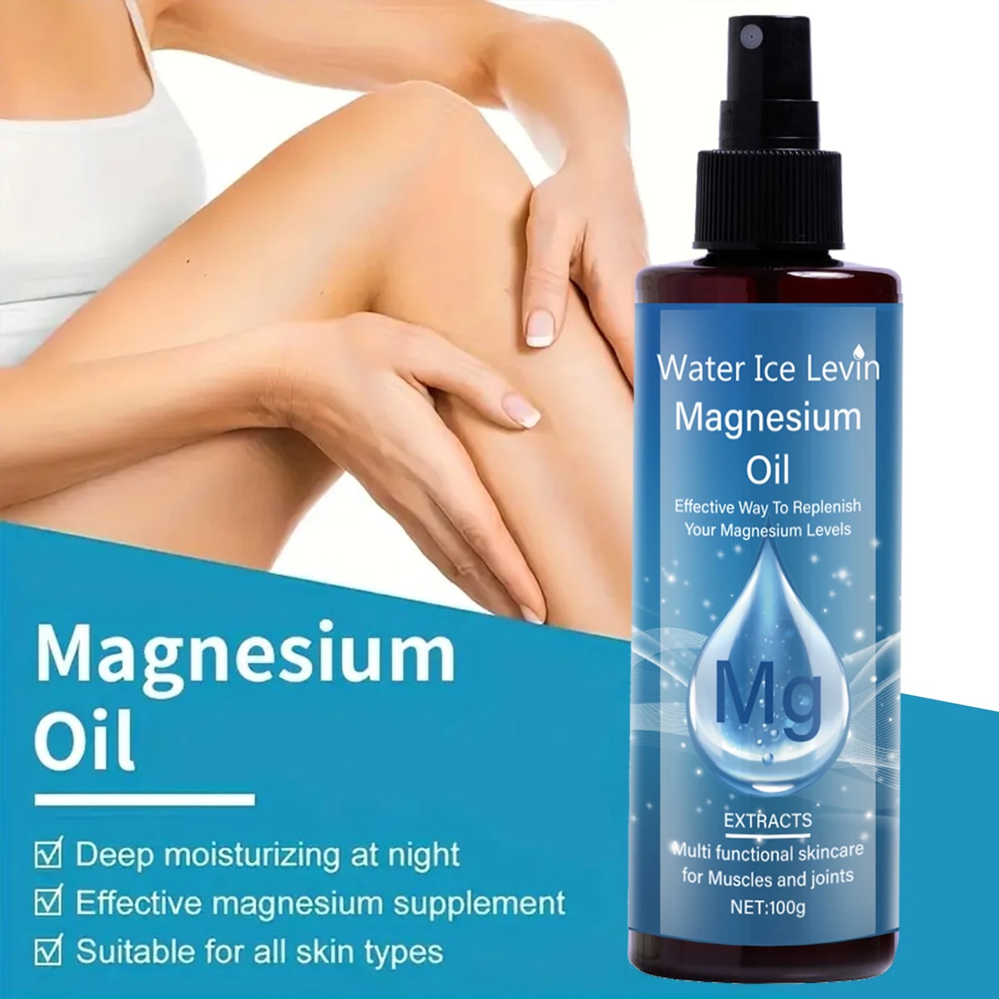 Magnesium Recharge Spray | Skin & Muscle Comfort | Hydrating Mineral Boost + Fast Absorption