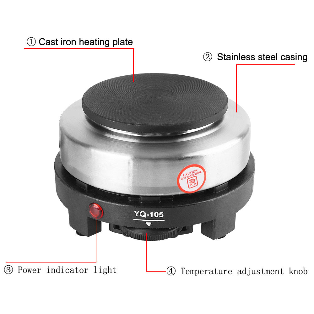 Multifunctional Kitchen Appliance Hot Cooker Plate 500W 220V Milk Water Coffee Heating Furnace Mini Electric Heater Stove